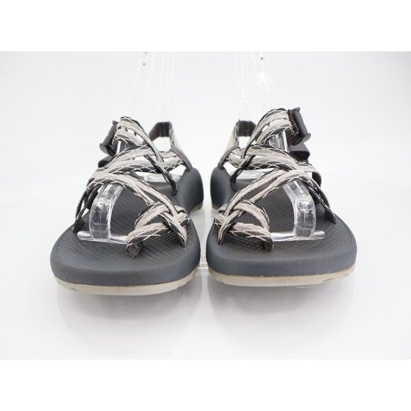 Chaco Women ZX/2 Sandal Sz 7 Outdoor Hike Black Gray Strappy Thong Adjustable - Picture 4 of 12